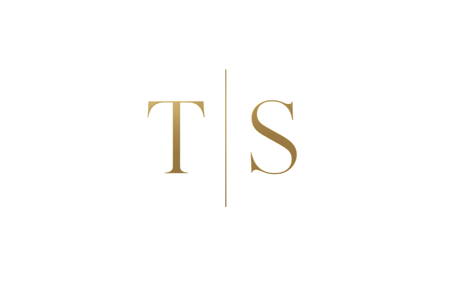 The Tailored Standard monogram in brushed champagne gold